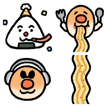 째끄만 도나쓰군과 주먹밥씨