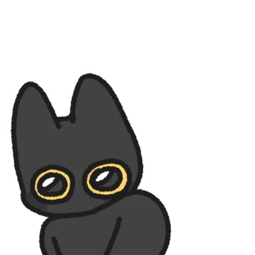 하마는 검은 고양이!