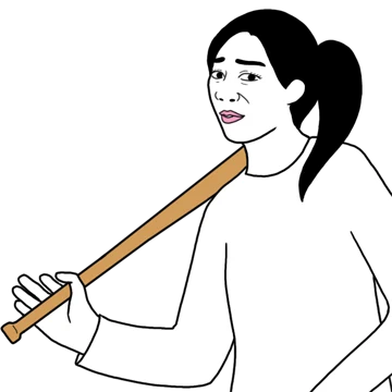 감으로 주식하는 을시년스러운 여자