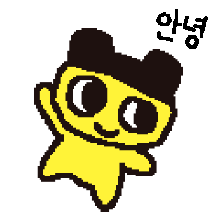 손그림 스타일의 다마고치 친구들