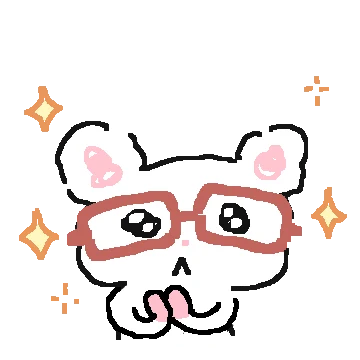 빨간뿔테 김햄쥐