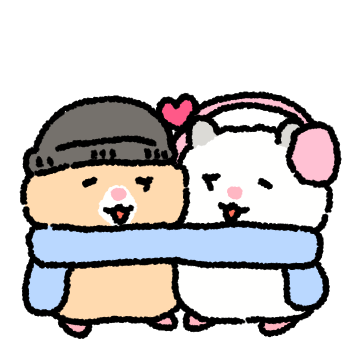 퐁글퐁글~ 겨울 커플 포햄이 (절미햄)