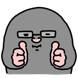 안경두더지 땃찌