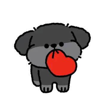 사랑스러운 깜장 푸들 꼬몽쓰