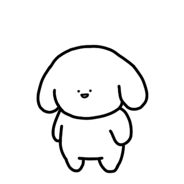 어딘지 짠한 하얀댕댕이